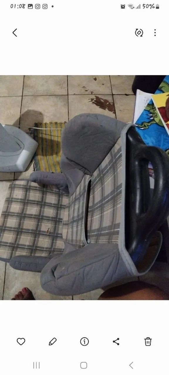Cadeira de segurança infantil para automóvel portátil  - Foto 2