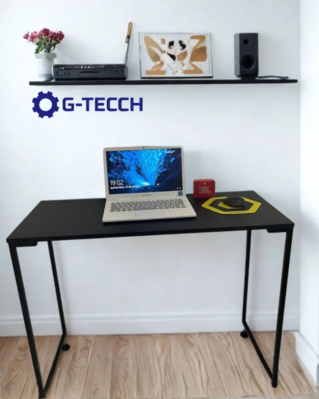 Mesa Multiuso NOVA Escrivaninha Industrial para Notebook Computador de Escritório Estudo - Foto 4