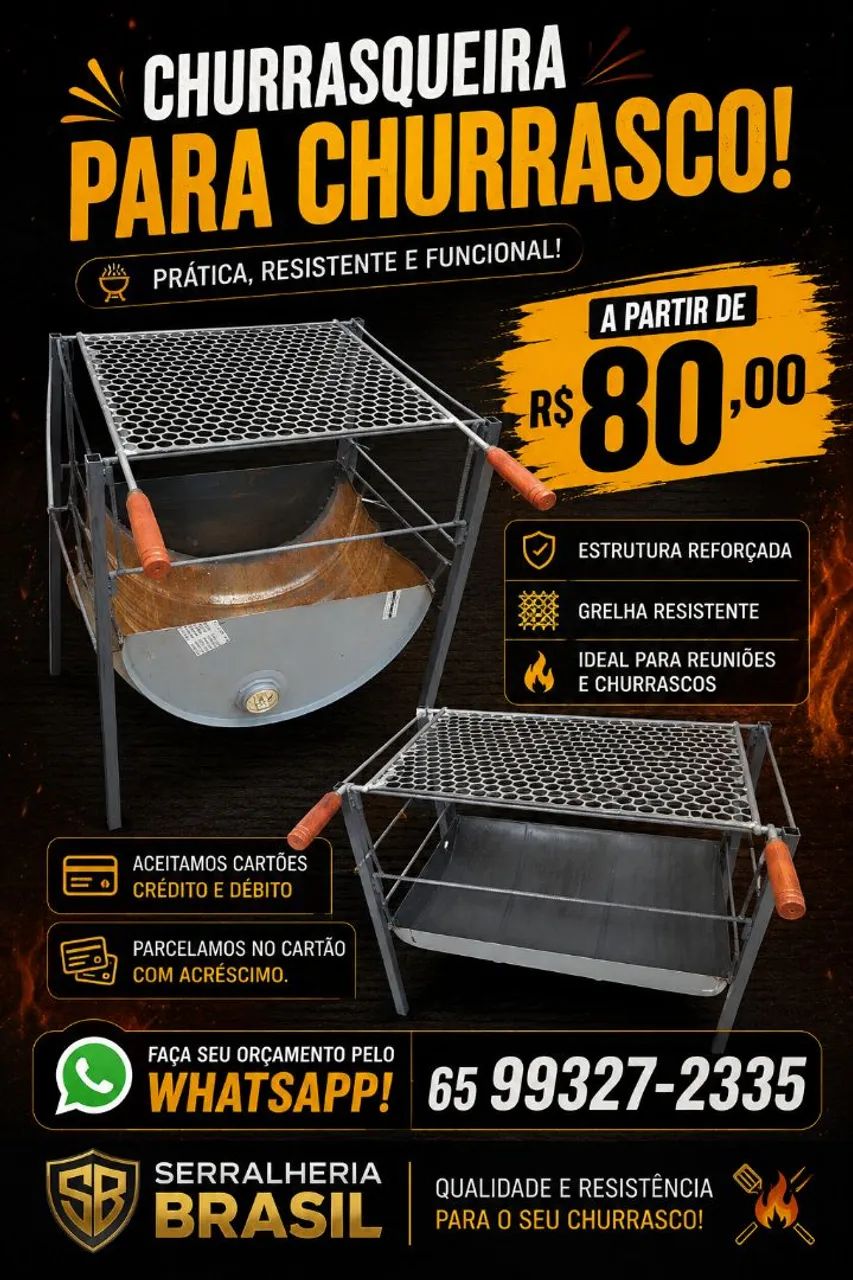 CHURRASQUEIRAS APARTIR R$80,00