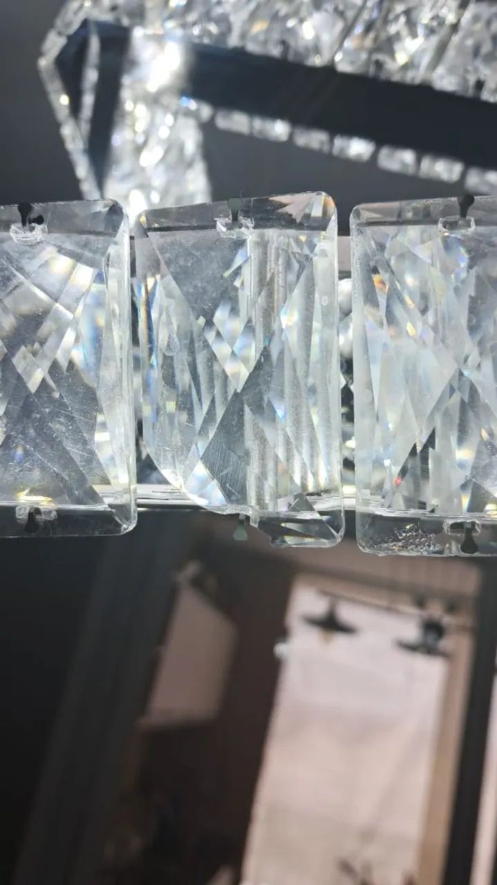 Luminária,  lustre tokyo led, quadrado , 2 luzes  - Foto 3