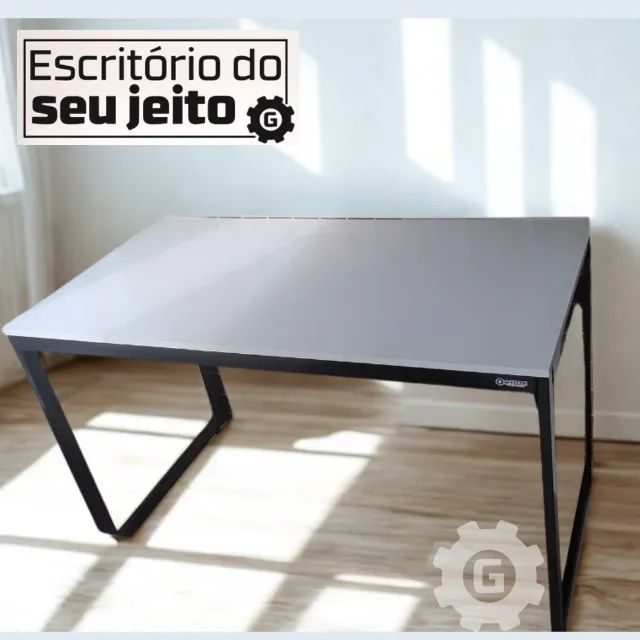 Escrivaninha Industrial 1m NOVA Mesa Multiuso para Computador Notebook Estudo Escritório - Foto 3