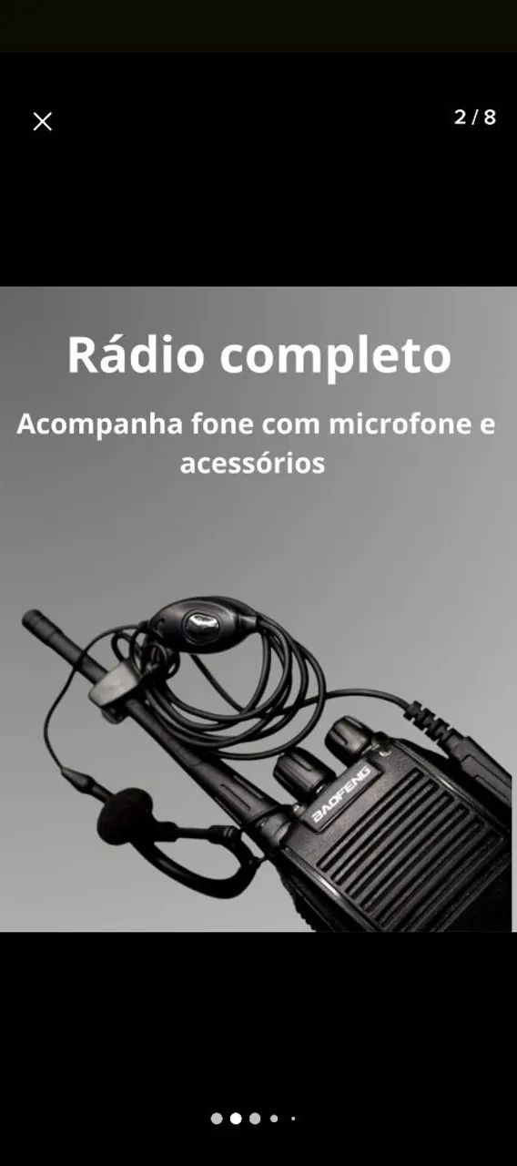 Rádio de comunicação duas unidades baofeng 777s - Foto 2