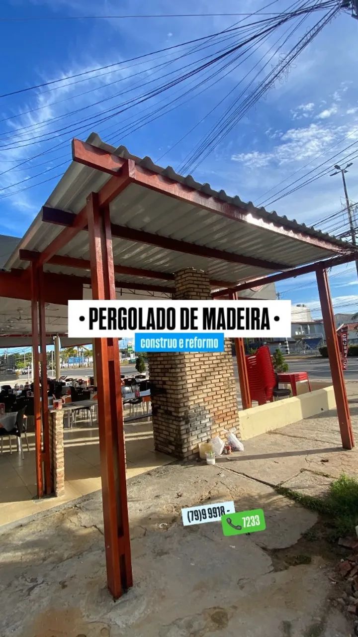 Pergolado de madeira