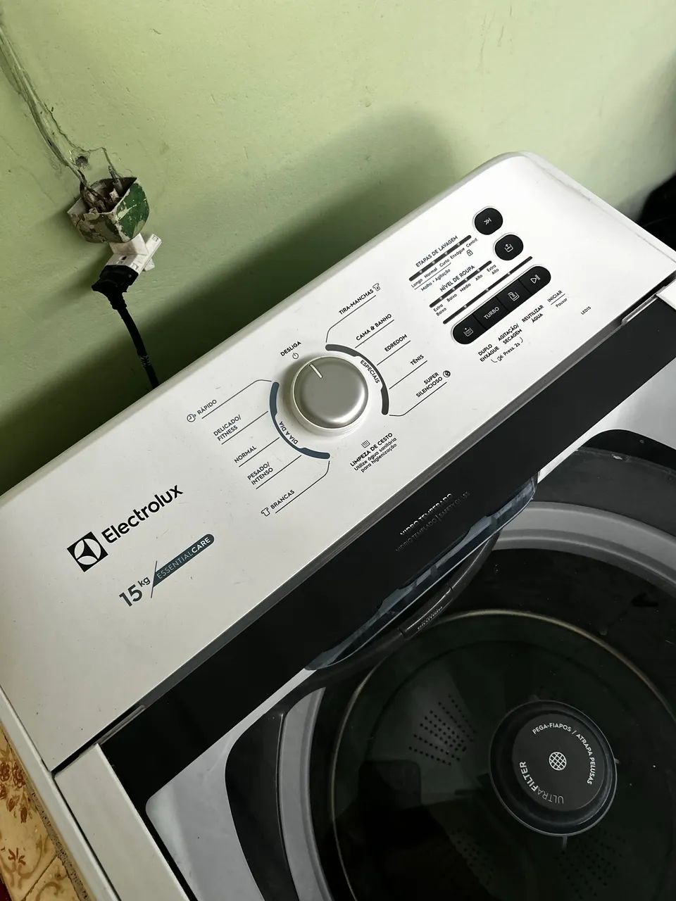 LAVADORA ELECTROLUX 15KG - ESSENTIAL CARE LED15 SEMINOVA - Foto 5