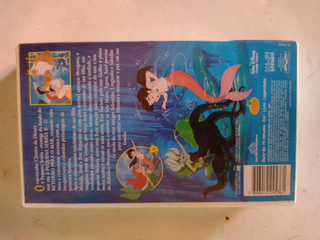 Fita VHS - A Pequena Sereia II versão LEGENDADA - Foto 2