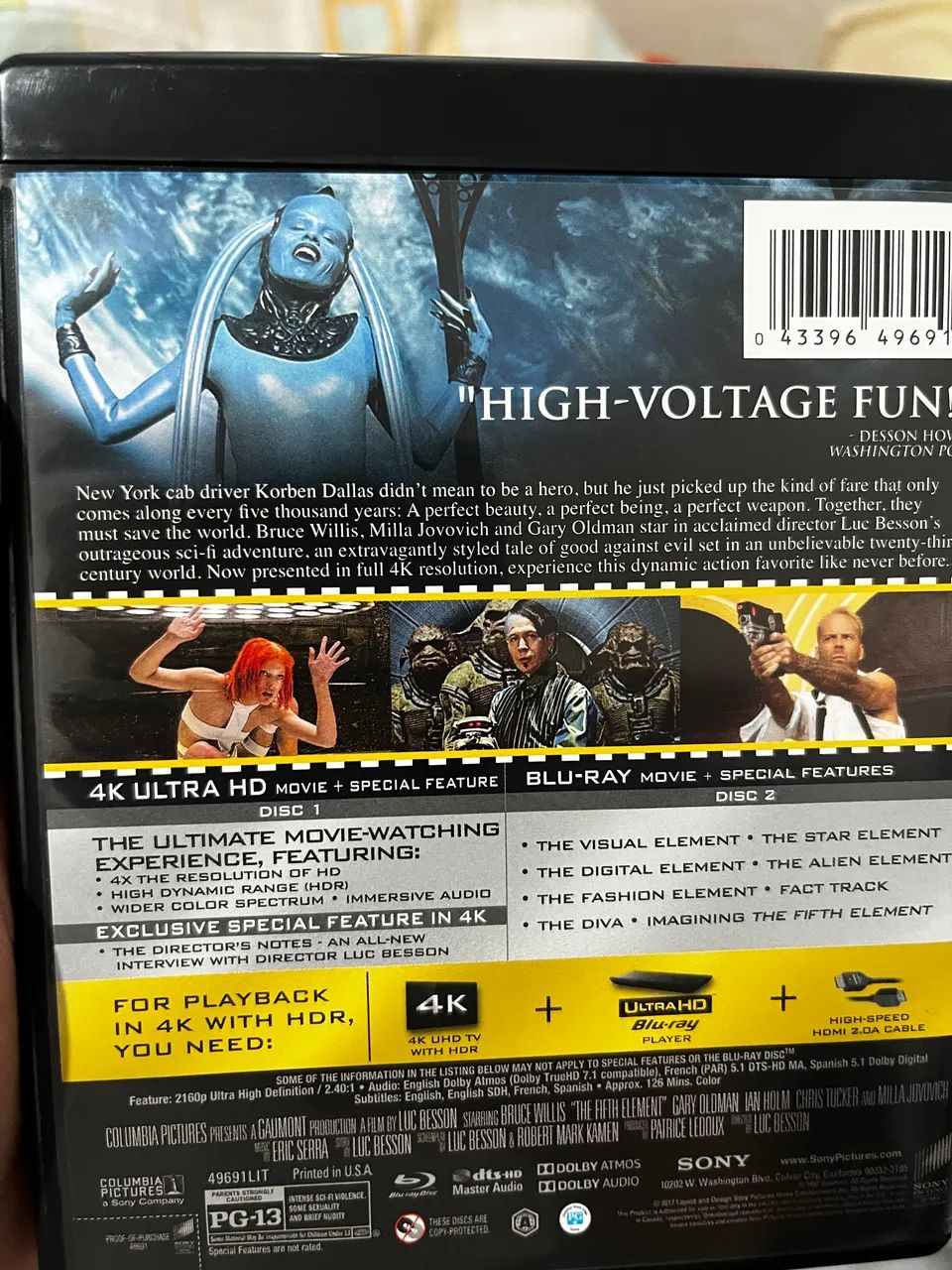 O Quinto Elemento 4k Blu-Ray sem Pt-Br - Foto 2