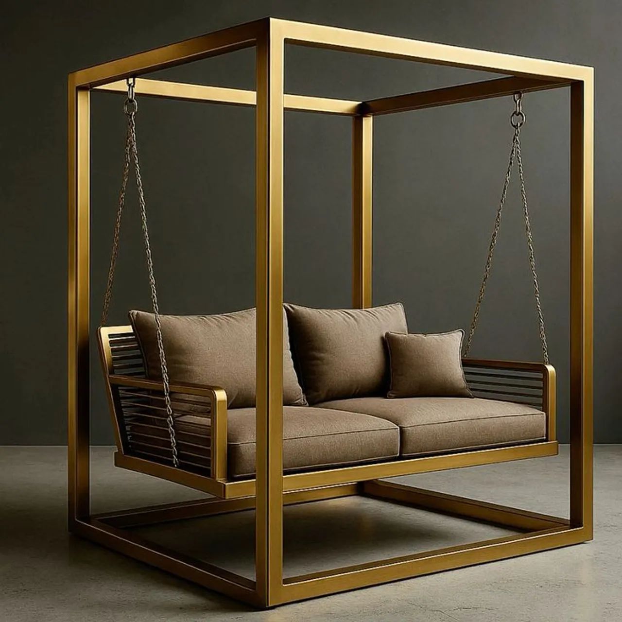 Balanço com suporte para decoração externa 