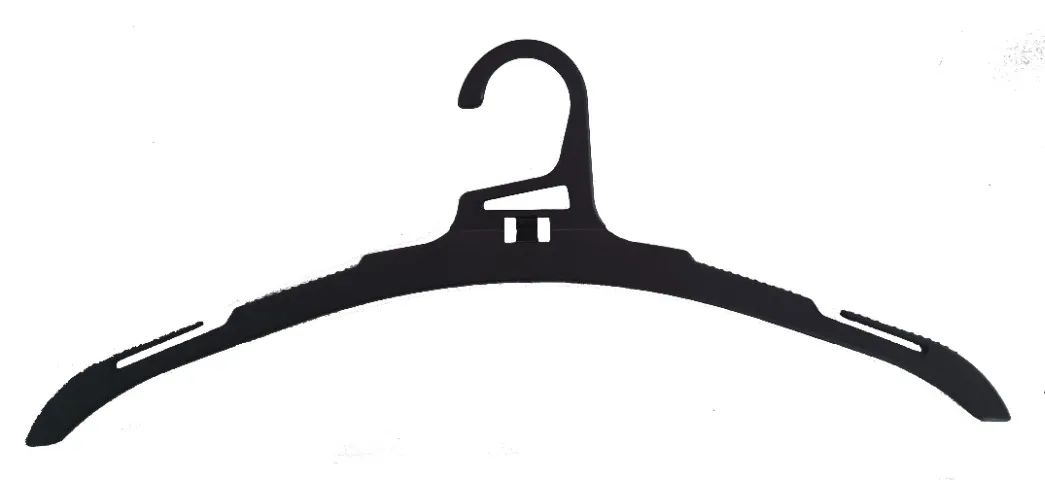 Cabide Adulto de Roupa Plástico Preto Tradicional - Unitário
