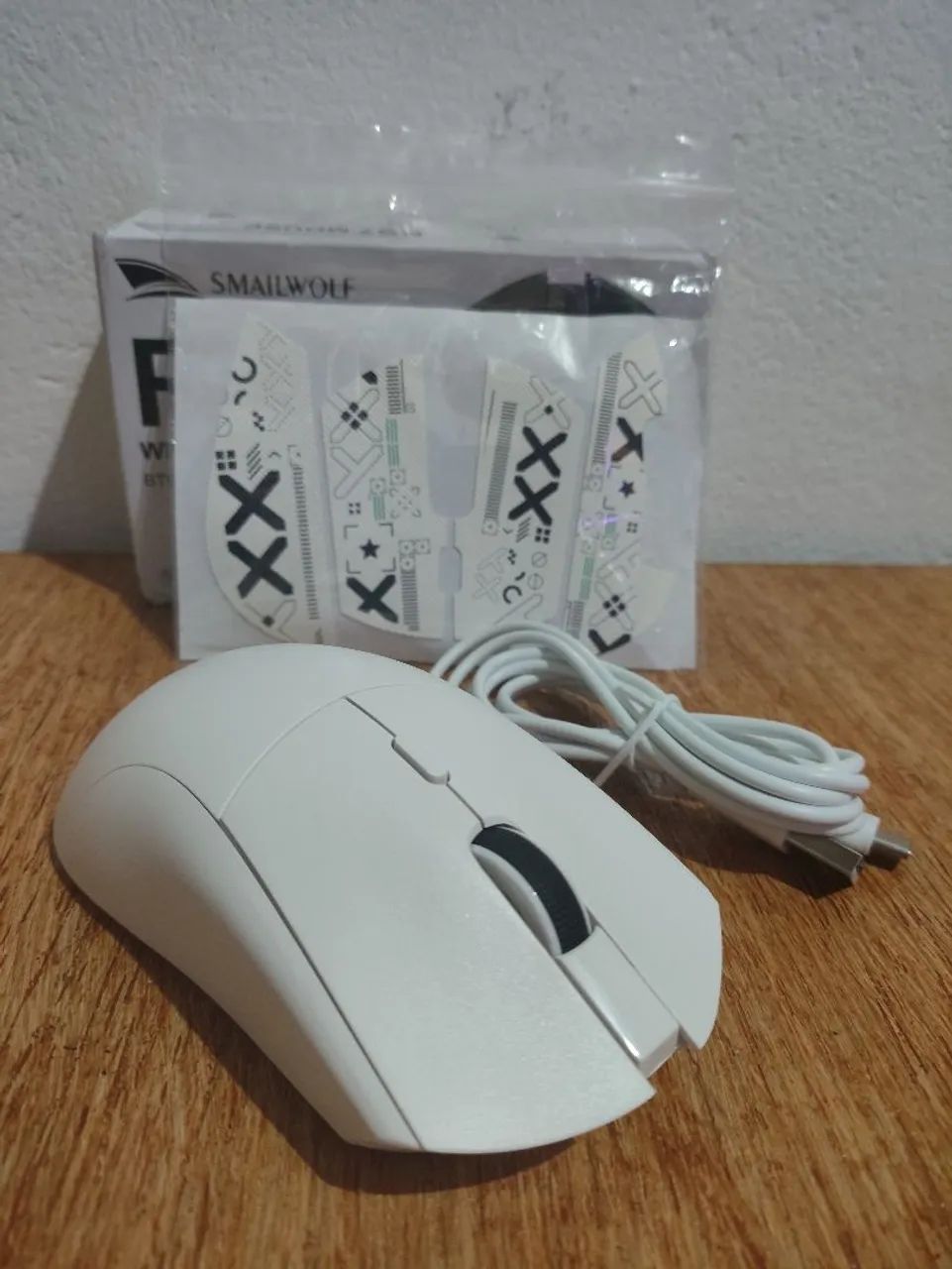 Mouse Smailwolf RS7 Branco Novo
