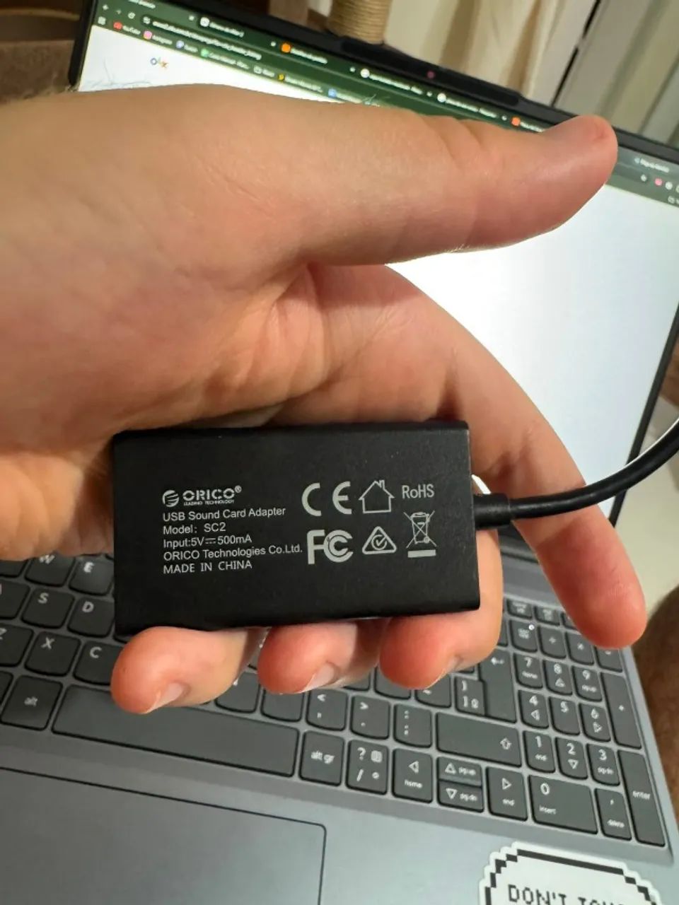 Orico sc2 placa de som usb externa - Foto 3