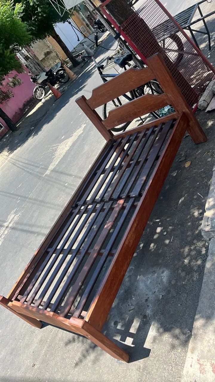 Cama de solteiro de madeira  - Foto 2