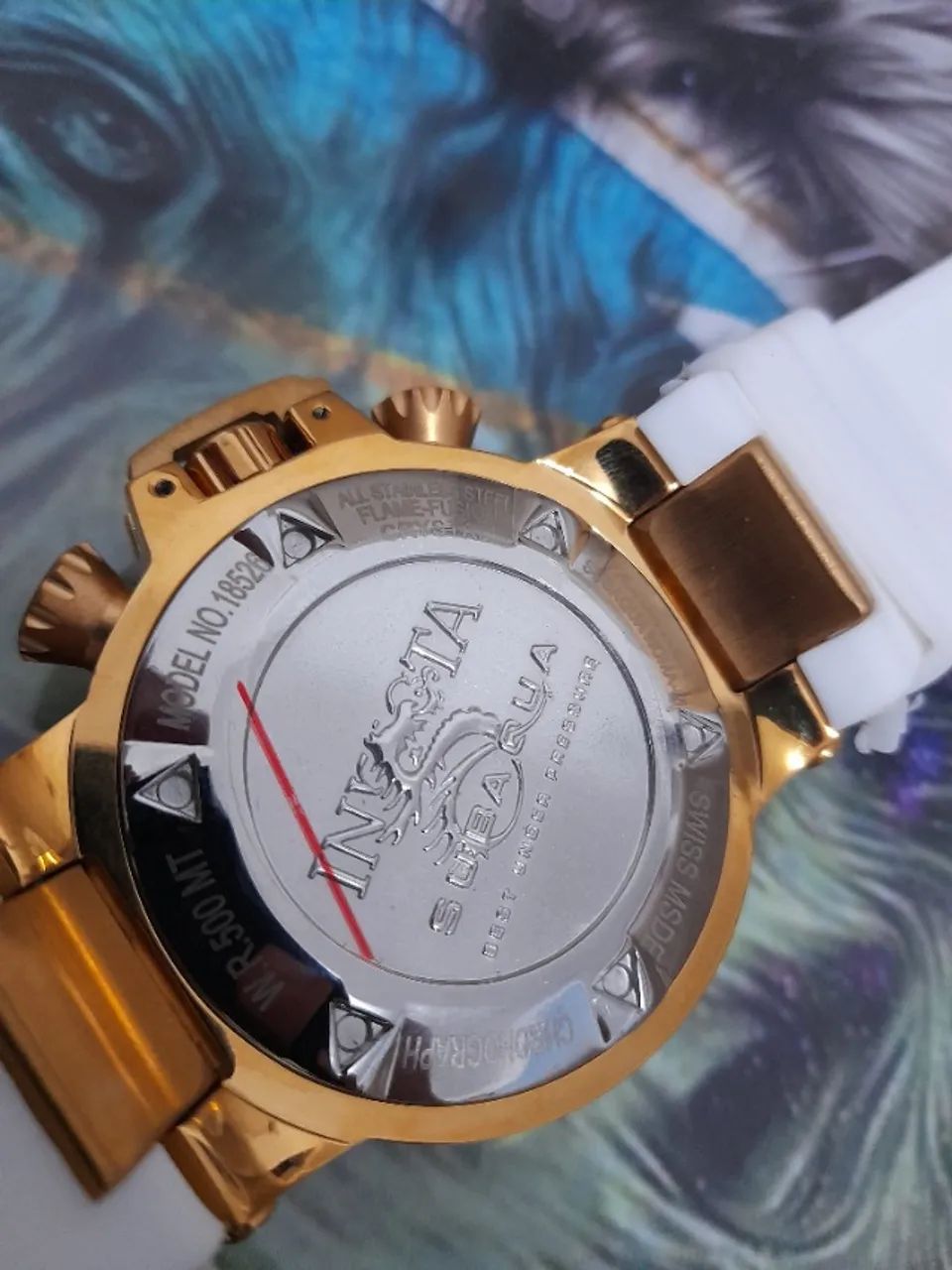 Relógio INVICTA SUBAQUA MULTIFUNCIONAL - PULSEIRA BRANCA - ENTREGAMOS - Foto 4