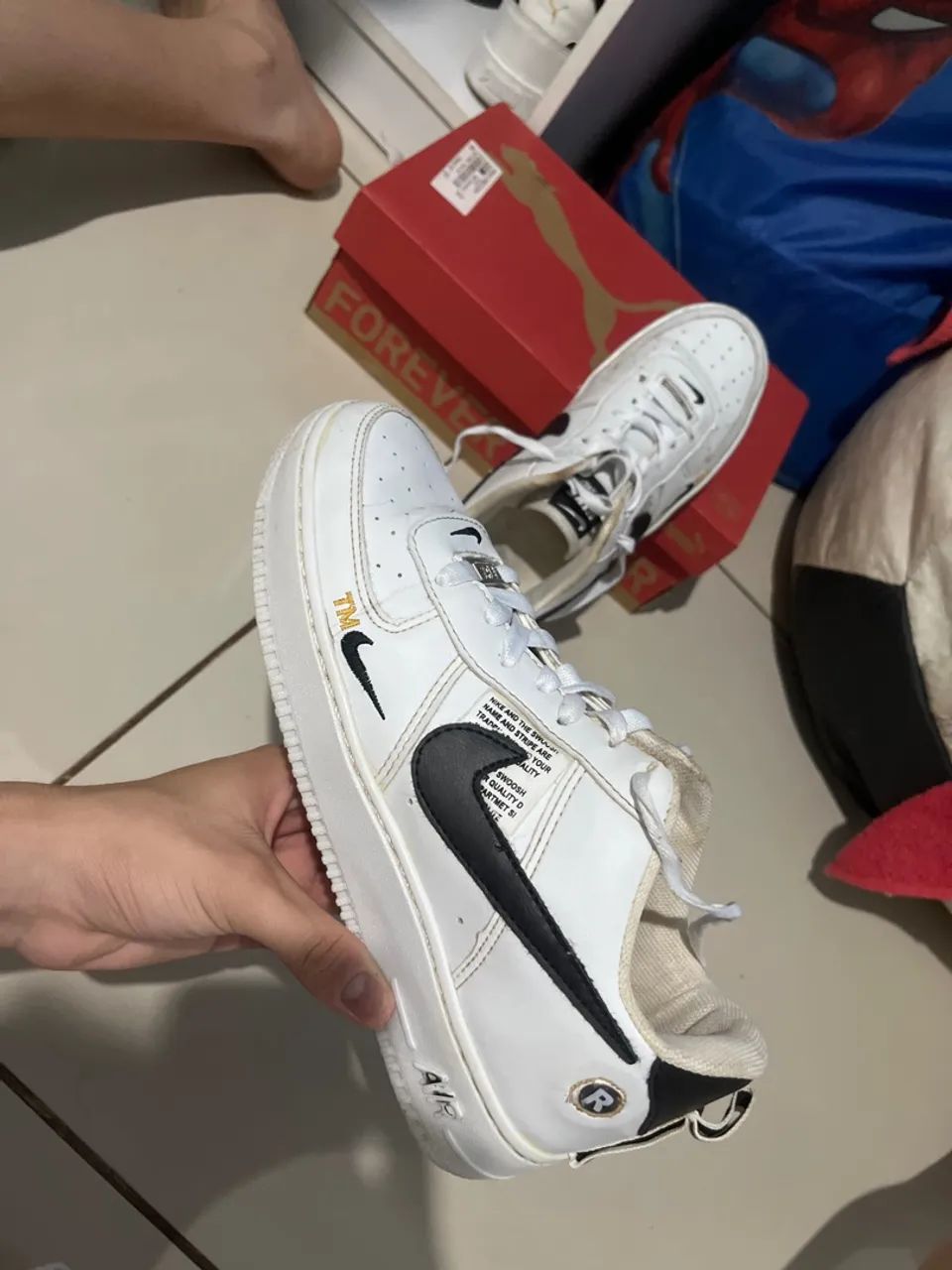 tênis nike air force 1 utility branco  - Foto 4
