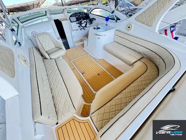 Lancha Real 30 pés com parelha Diesel (Ñ Focker, fs, nx, ventura, triton, coral, mestra) - Foto 8