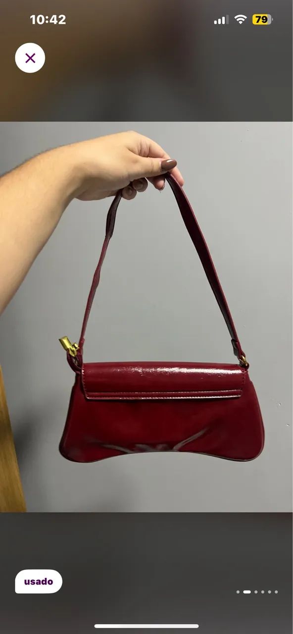 Bolsa cor vinho  - Foto 3