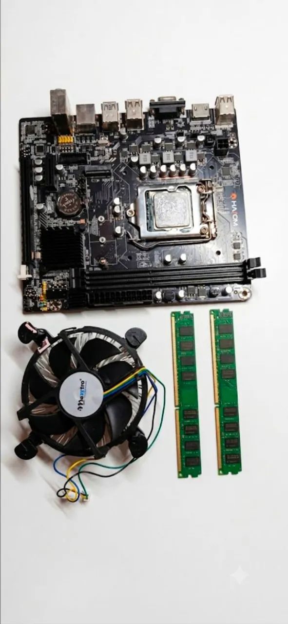 Kit placa mae b75, memoria 2x8, cooler, Intel i5 3470