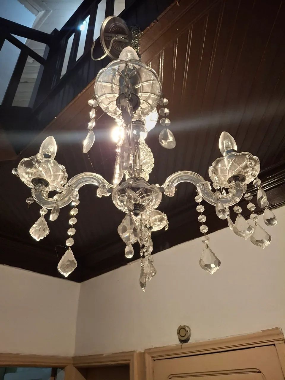Lustre candelabro 4 braços  - Foto 2
