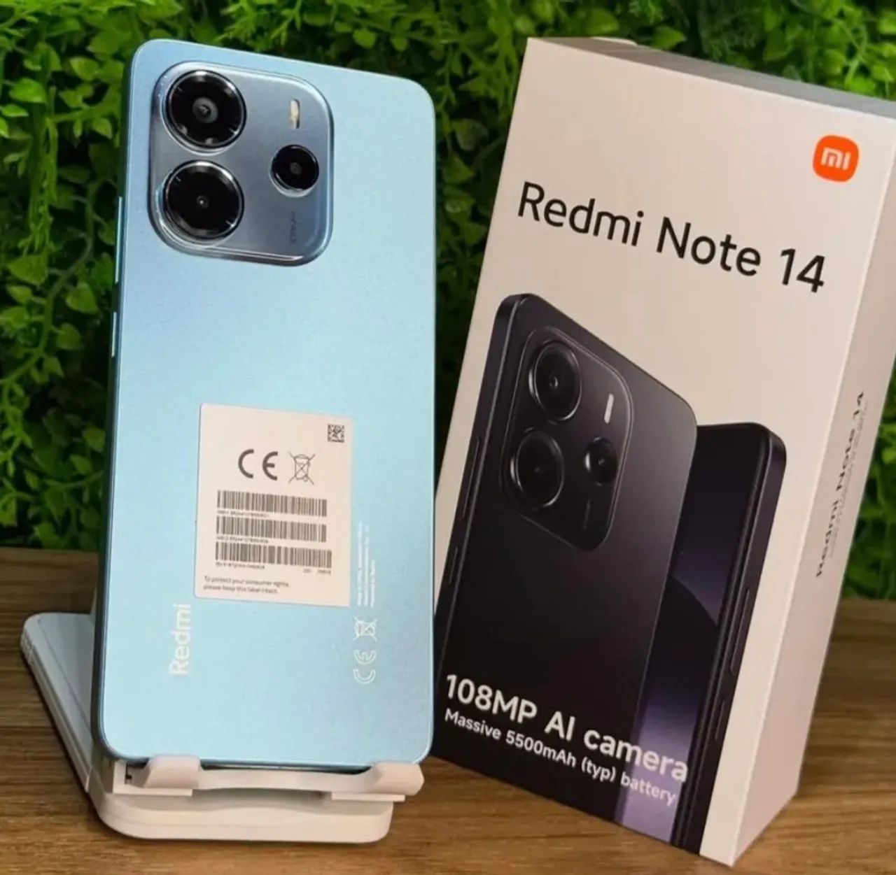 Celular Novo + Versão Global (Note14) 4G + 256/8 Cor Azul