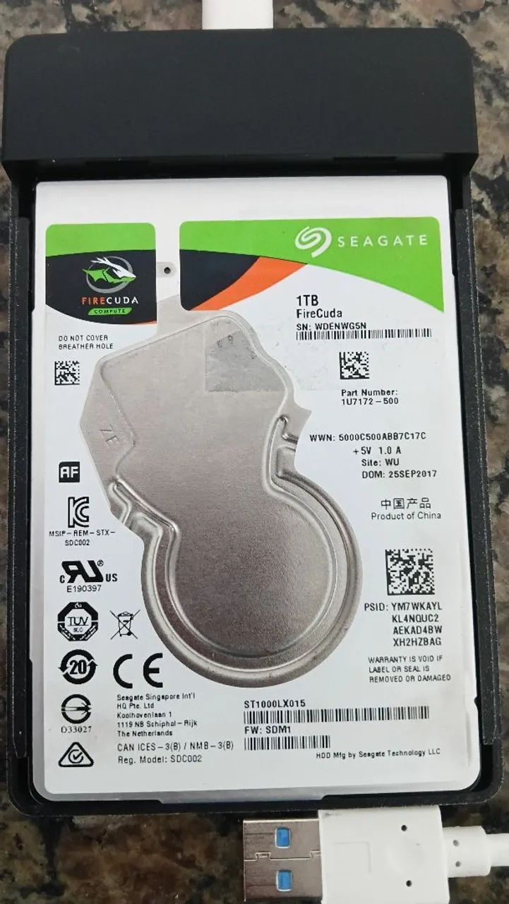 HD Híbrido Externo 1TB (USB 3.1) - Foto 2