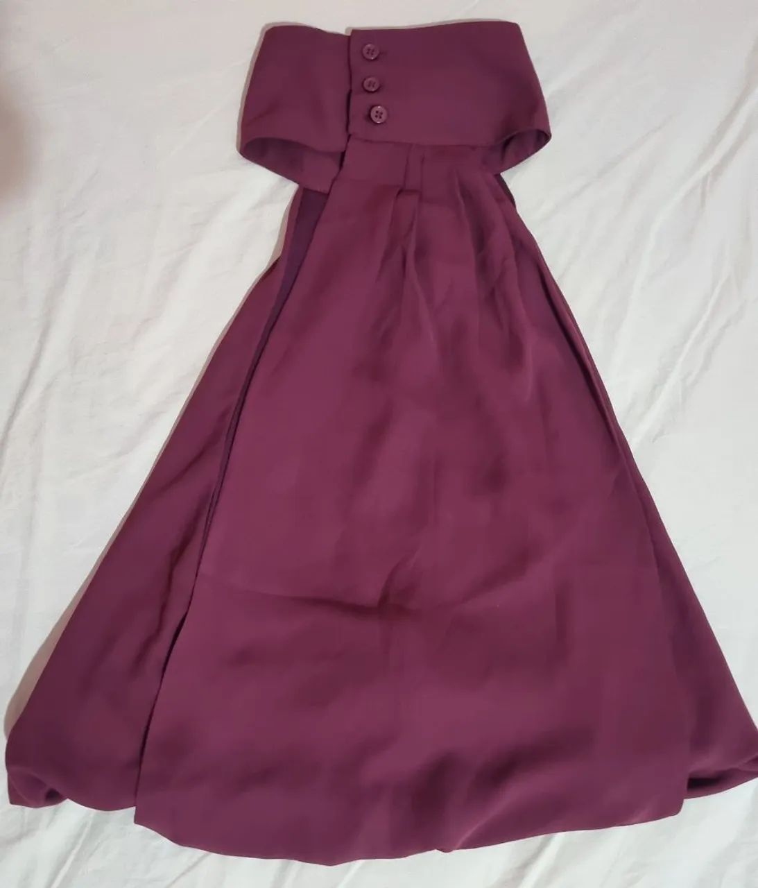 Blusa Fluida Vinho G - Foto 3