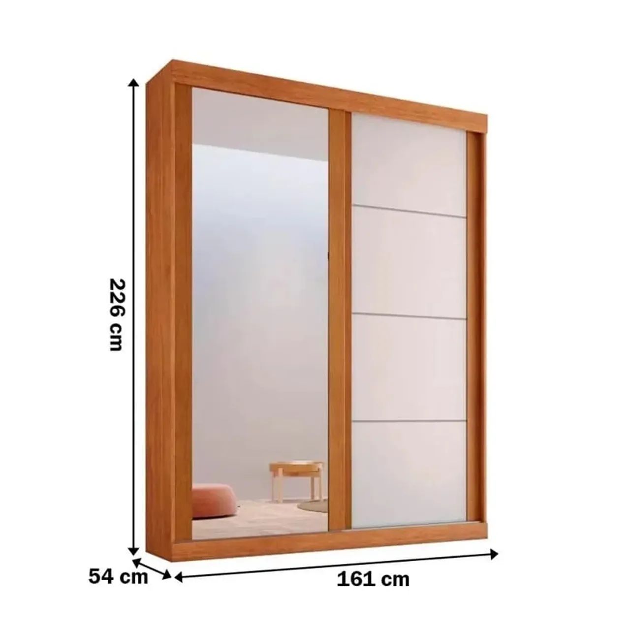 Guarda Roupa Solteiro 100%MDF - Foto 2