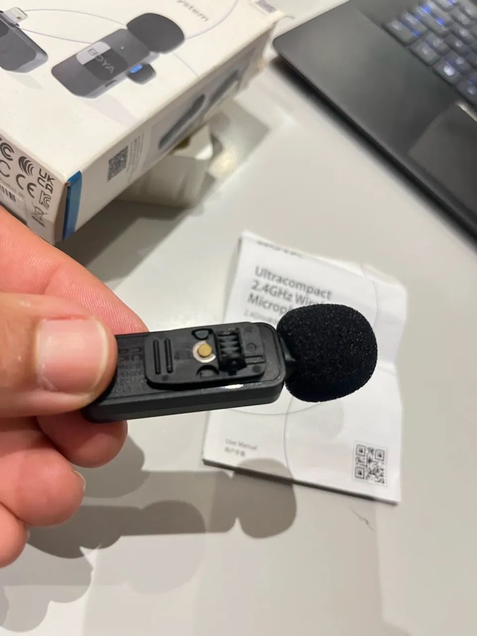 Microfone de lapela Boya - Foto 2