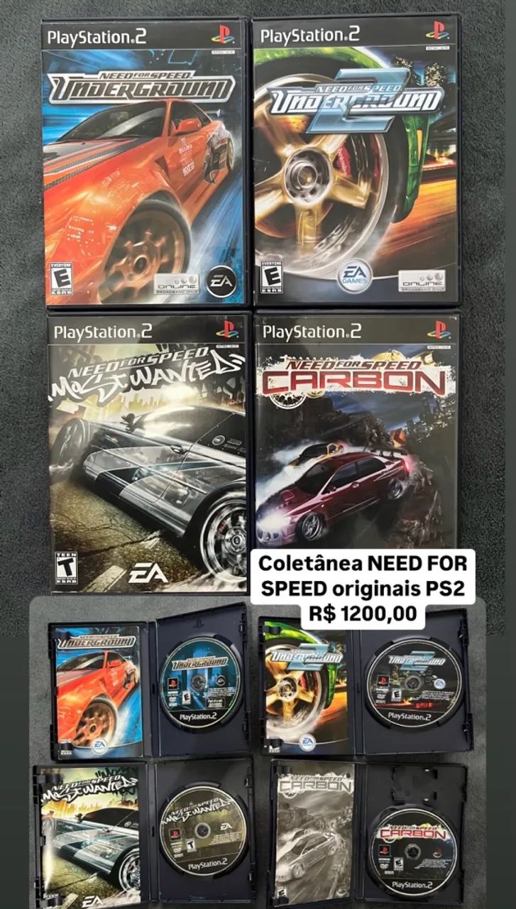 Coleção need of speed ps2 originais - Jogos de Vídeo Game - São
