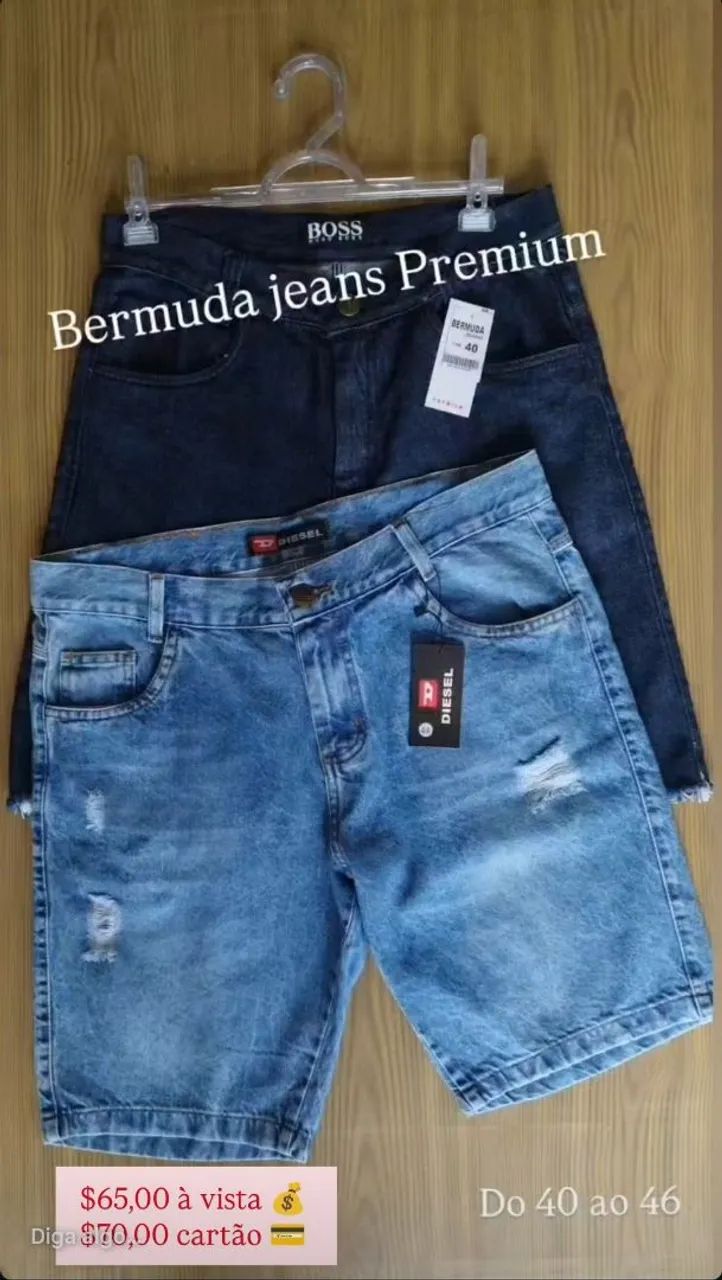Bermuda jeans Premium (tamanho 40 ao 46)