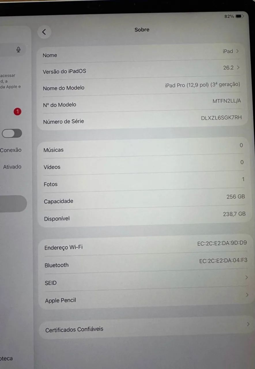 iPad Pro 12,9 pelogadas 256gb  - Foto 2