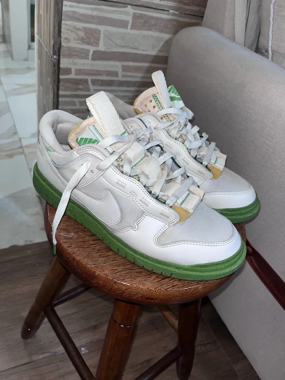 Nike Dunk Low Jumbo sail green 42 - Foto 3