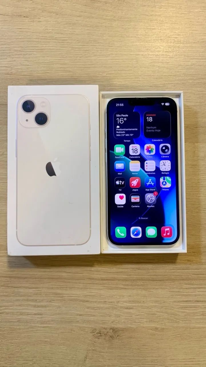 IPHONE 13 BRANCO 128GB ? ORIGINAL | CAIXA | GARANTIA - Foto 2