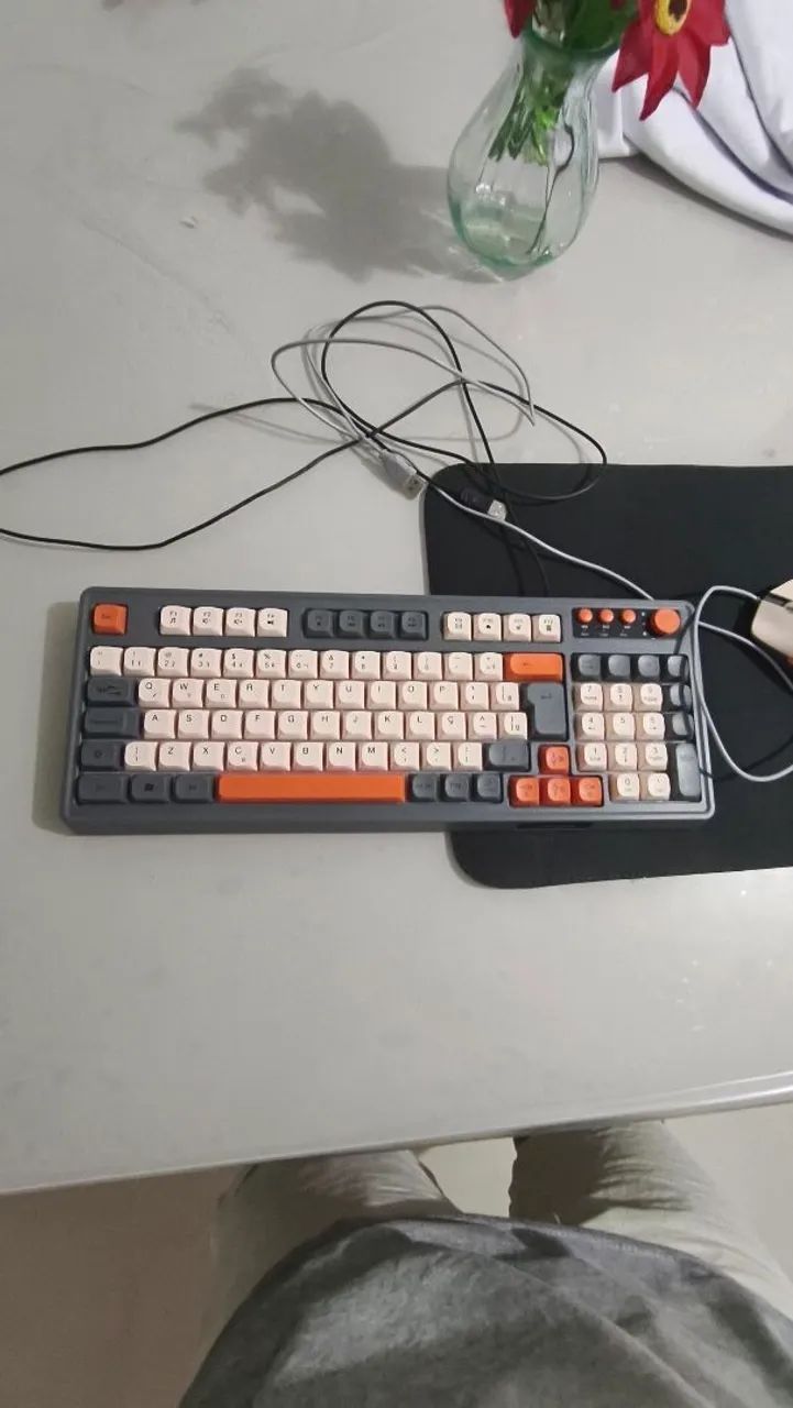 Kit completo mause, teclado e mouse pad - Foto 2