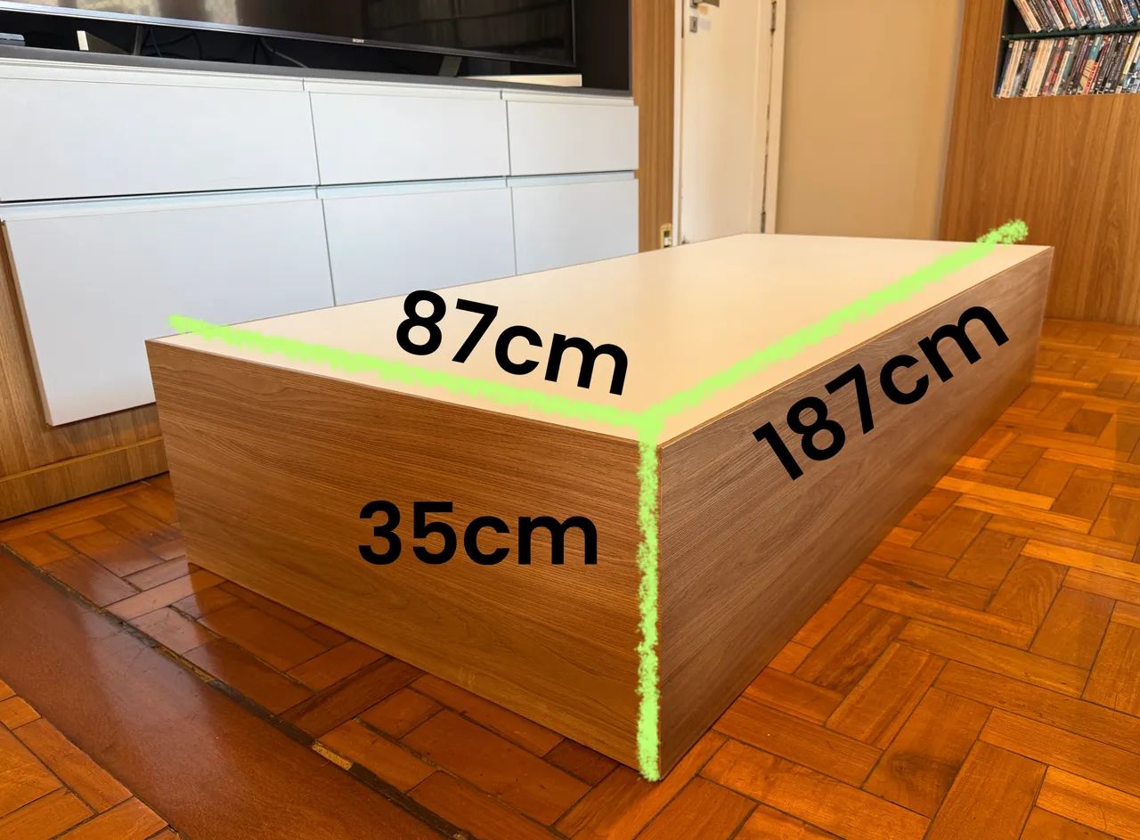 Box de cama solteiro em MDF - moderno e resistente (187x87x35)   - Foto 2