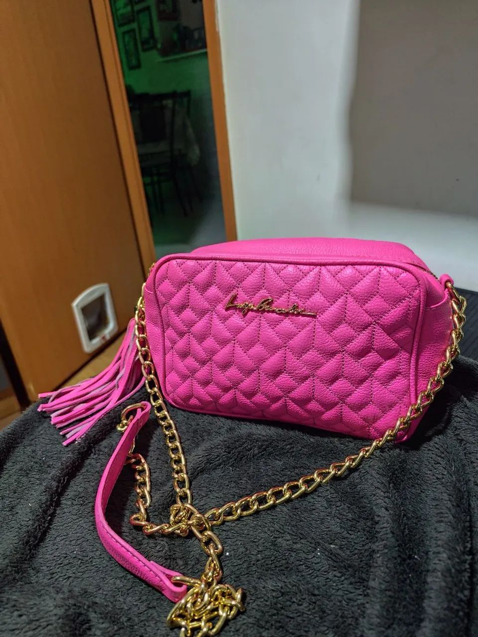 Bolsa Luiza Barcelos Original - Rosa Pink Matelassê