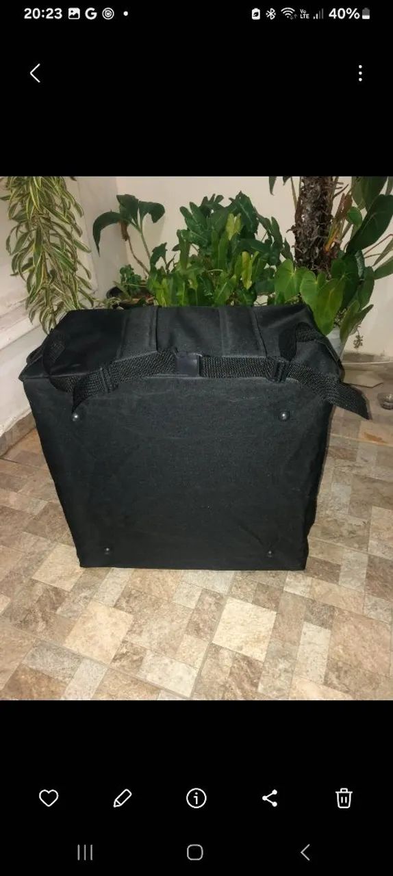 Bag mochila para pizzas de até  45 cm Nova ,  o isopor térmico - Foto 3
