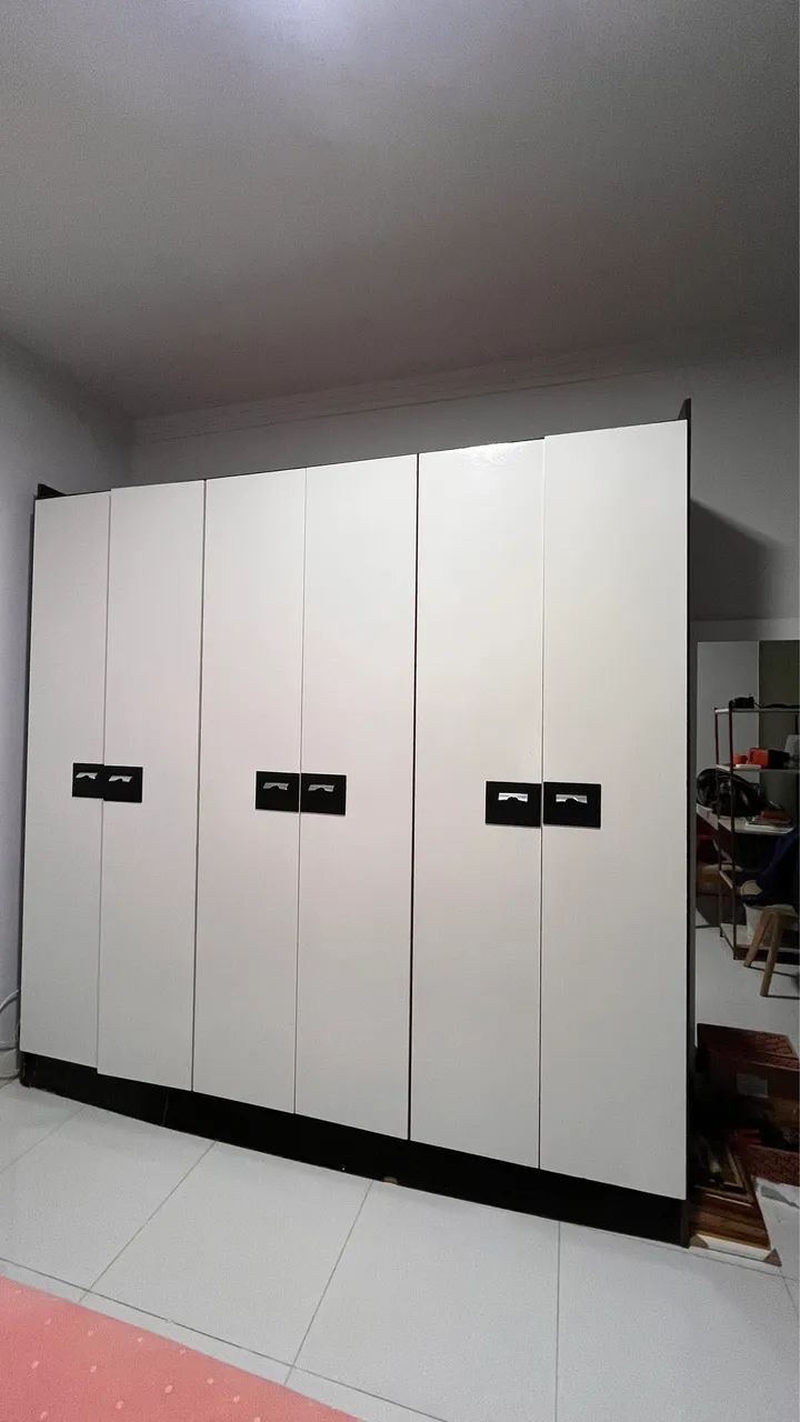 guarda roupa branco 6 portas casal