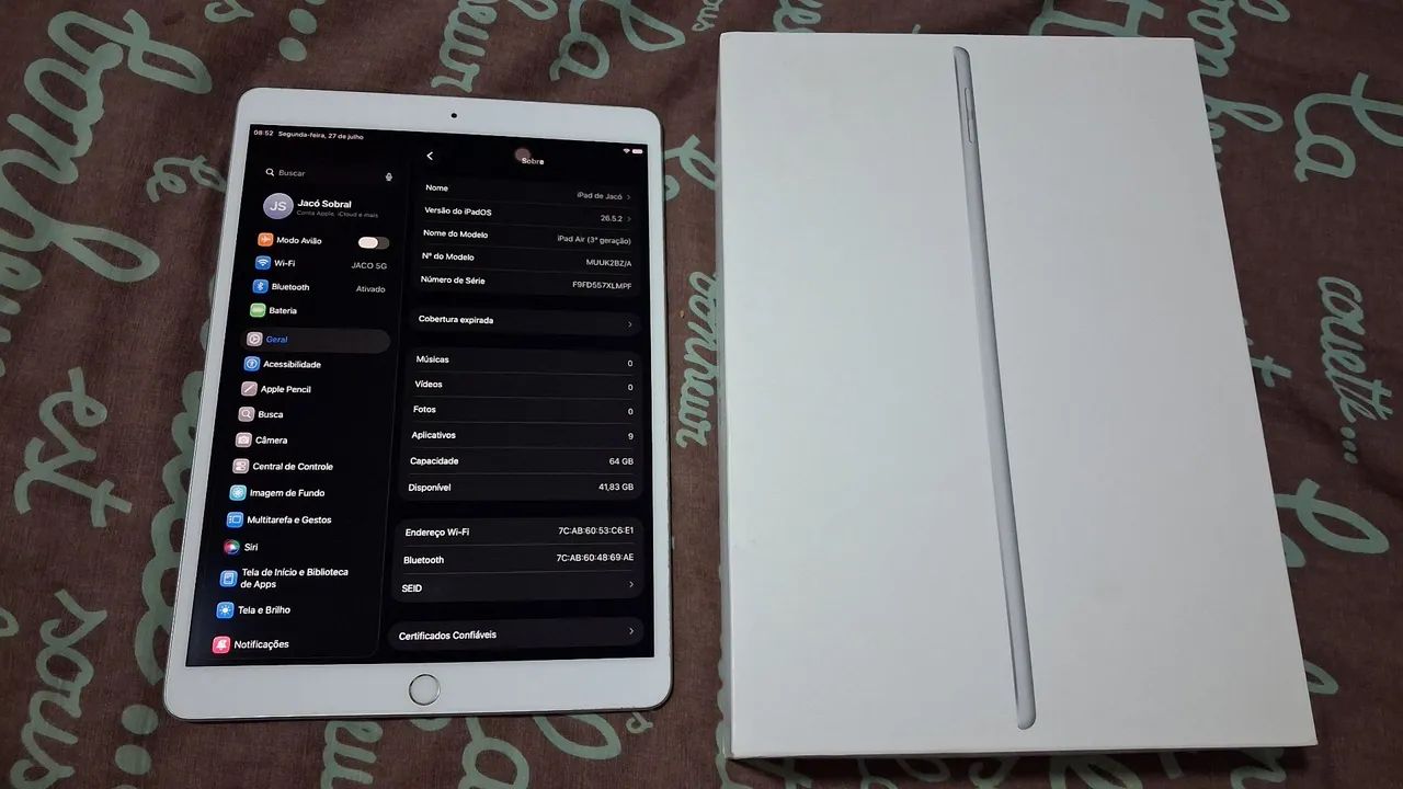 Ipad Air 3rd Generation 2019 A2152 Wi-Fi 64gb COMPLETO  - Foto 2