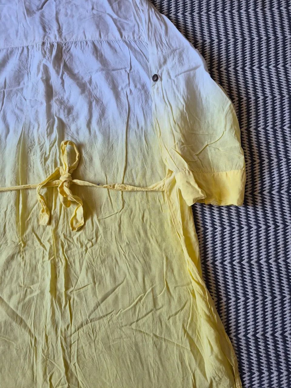 Bata amarela em degradê em viscose - Foto 5
