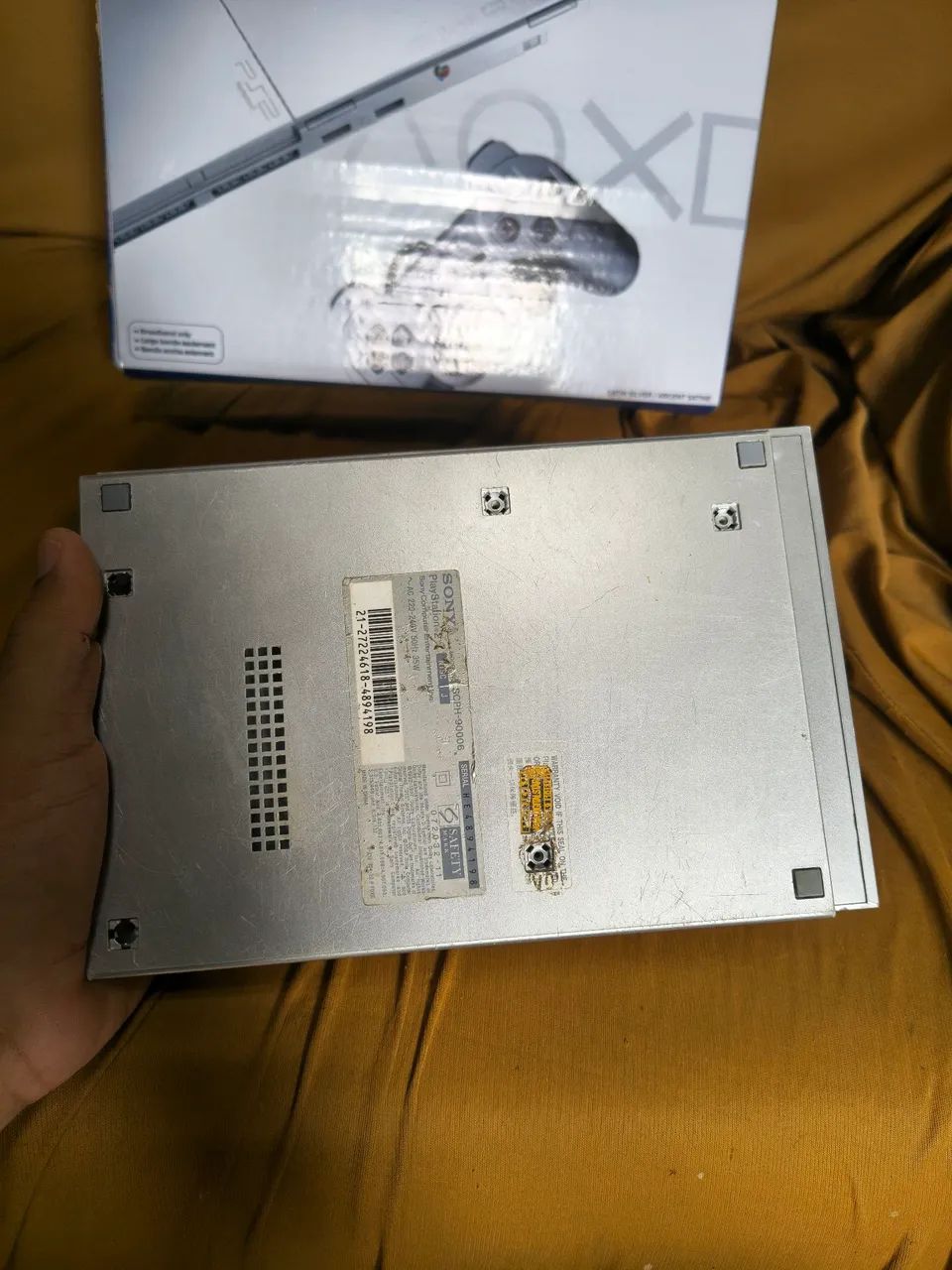 Carcaça + caixa PS2 prata  - Foto 4
