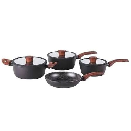 CJ DE PANELAS BRINOX  CERAMIC LIFE SIRIUS PRETA 4 PECAS 4814/102 - Foto 2