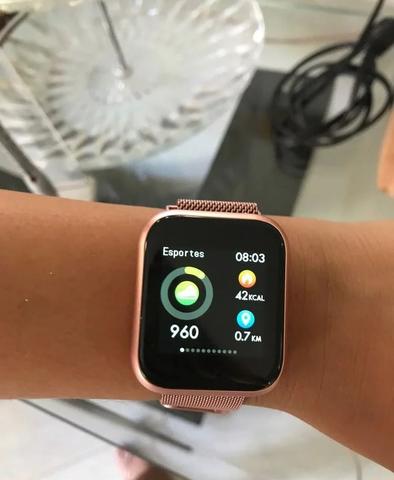 SMARTWATCH P70 sistema Android e IOS - ( o melhor smartwatch e mais completo!!) - Foto 2