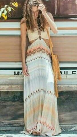 Vestido longo Farm