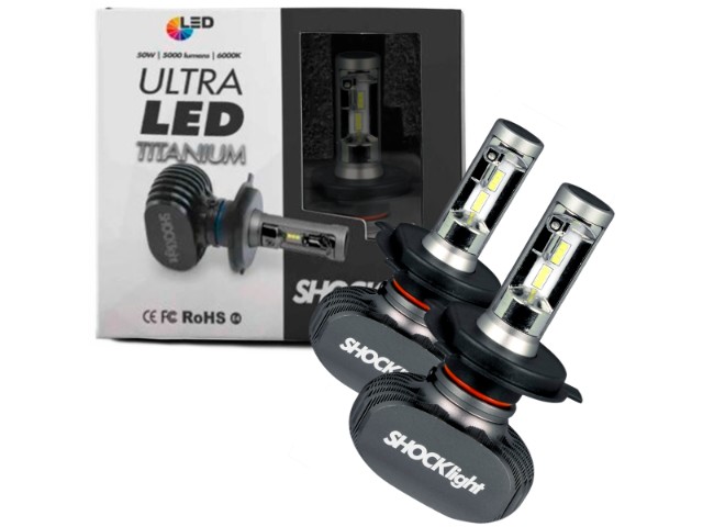 Ultra Led Titanium H4 10 Mil Lumens - Shocklight