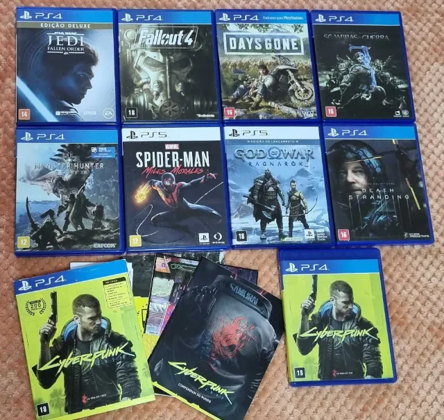 Kit Jogos Ps4 Spider Man, Assetto Corsa, Assassins Creed Iv