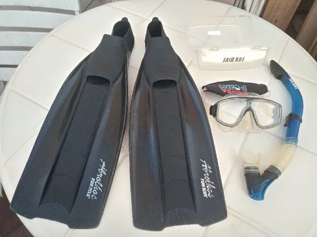 Kit Mergulho Nadadeira Fun Dive 41/42 (9/10) Máscara Snorkel