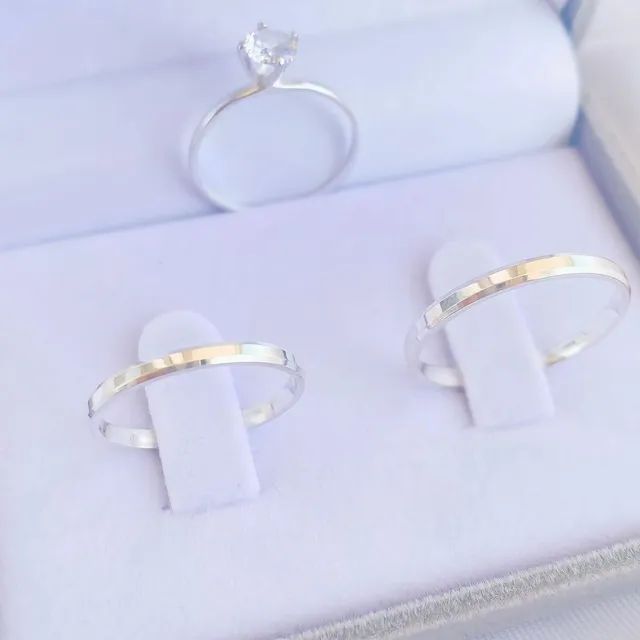 PAR DE ALIANÇAS NOIVADO - Foto 2