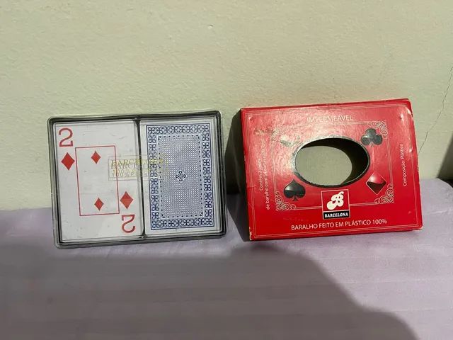 Baralho Jogos De Cartas 100% Plástico C/ 108 Cartas Original