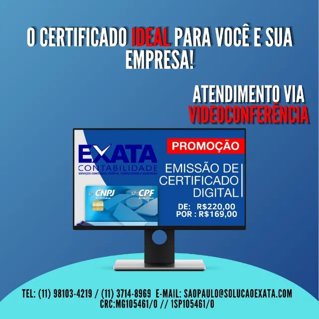 SP Certificado Digital  Emita via VídeoConferência