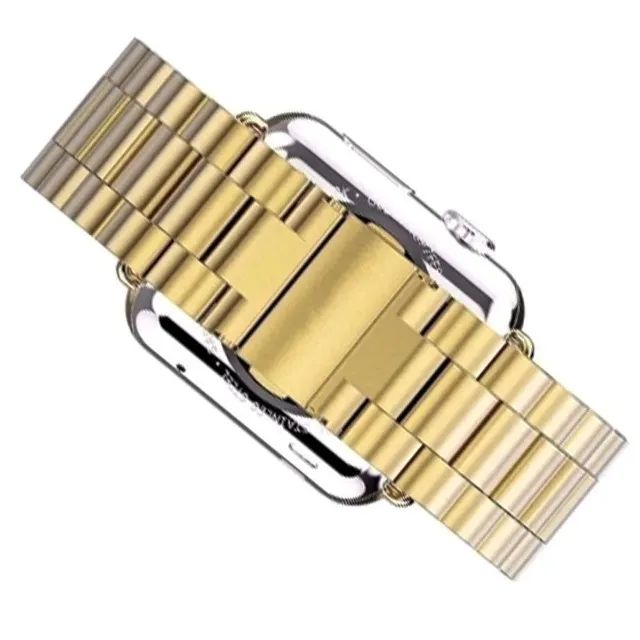 Pulseira Metal Aço Inox Relogio Smartwatch Smartband 42-44-45-49mm - Foto 3