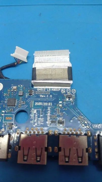 Placa Auxiliar Usb Rede Audio Acer Nitro An515-44 55 57 - Foto 2